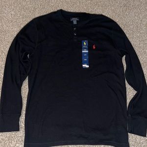 Men’s Polo sleepwear long sleeve shirt